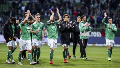  德甲老牌劲旅不莱梅濒临降级区  